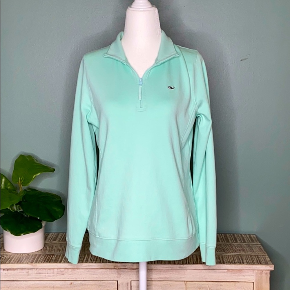 Vineyard Vines Mint Green 1/4 Zip Popover S